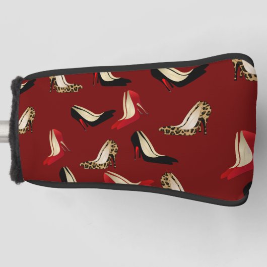 Stiletto High Heels Putter Hoesje Golfheadcover (Voorkant)