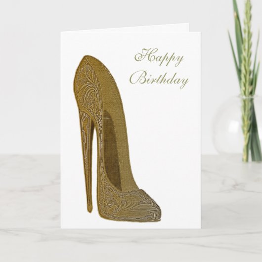  Stiletto High Hiel Art-cadeaus Kaart (Voorkant)