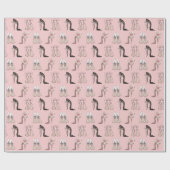 Stiletto High Hiel Designer Shoes Cadeaupapier (Vlak)