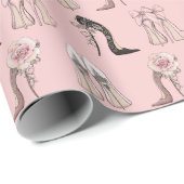 Stiletto High Hiel Designer Shoes Cadeaupapier (Rol Hoek)