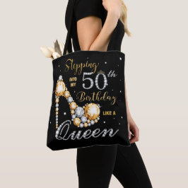 Stiletto High Hiel die in mijn 50ste verjaardag st Tote Bag