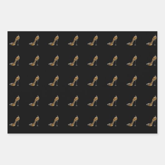 Stiletto met mousserende wijn inpakpapier vel (Voorkant 2)