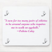 Stiletto Mousepad Muismat (Voorkant)