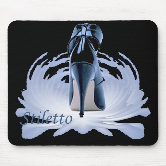 Stiletto op een voetstuk muismat (Voorkant)