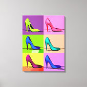 Stiletto pompen, hoge hakken Poster kunst Canvas Afdruk (Voorkant)