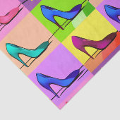 Stiletto pompen, hoge hakken Poster kunst Tissuepapier (Detail)