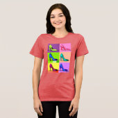 Stiletto pompen, hoge hakken Poster kunst Tri-Blend Shirt (Voorkant volledig)