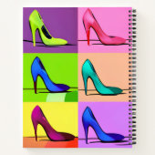 Stiletto Pumps, High Heels Poster Art Journal Notitieboek (Achterkant)