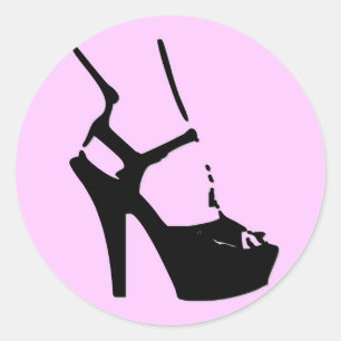 Stiletto Ronde Sticker