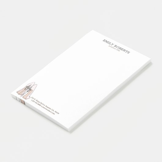 Stiletto schoenen illustratie post-it® notes (Schuin)