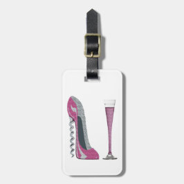 Stiletto Shoe Art Bagagelabels