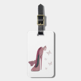 Stiletto Shoe Art Bagagelabels