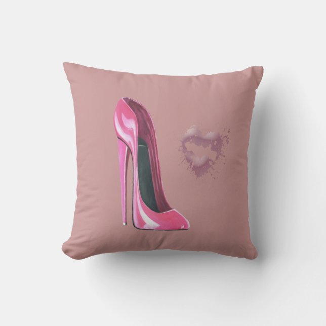 Stiletto Shoe Art Kussens (Voorkant)