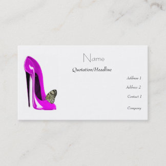 Stiletto Shoe Art Visitekaartjes