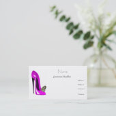 Stiletto Shoe Art Visitekaartjes (Staand voorkant)