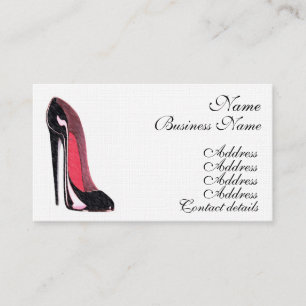 Stiletto Shoe Art Visitekaartjes