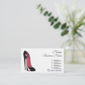 Stiletto Shoe Art Visitekaartjes (Staand voorkant)