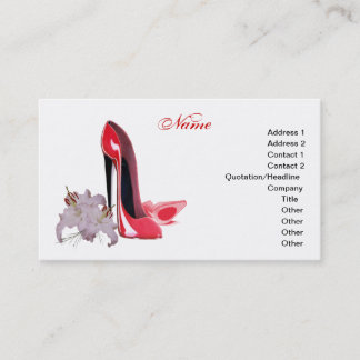 Stiletto Shoe Art Visitekaartjes