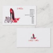 Stiletto Shoe Art Visitekaartjes (Voorkant / Achterkant)