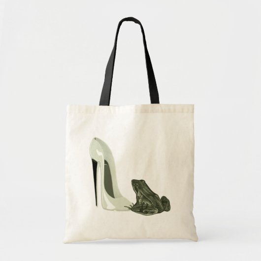 Stiletto Shoe en Frog Art Gifts Tote Bag (Voorkant)