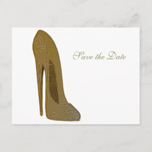  Stiletto Shoe High Hiel Kunstgeschenken Aankondigingskaart