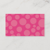 Stiletto Shoe Polka Dot Business Calling Cards Contactkaartje (Achterkant)