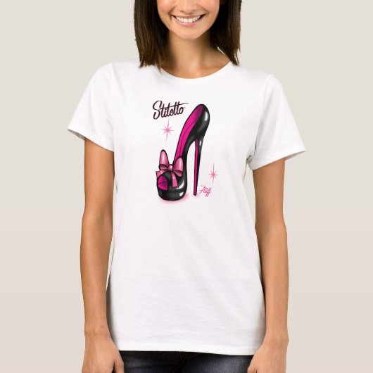 Stiletto Shoe Tee Shirt van Fluff (Voorkant)