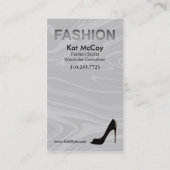 "Stiletto Style" — Stijllijst Mode, ontwerper Visitekaartje (Achterkant)