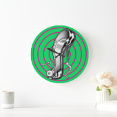Stilettoid™/Groen & Roze Grote Klok (Huis)