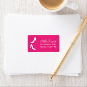 Stilettos Adresetiketten - Hot Pink Etiket (Insitu)