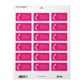 Stilettos Adresetiketten - Hot Pink Etiket (Full Sheet)