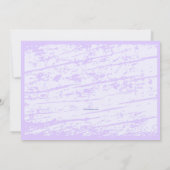 Stilettos en Lilacs Bridesmaid Request Card Kaart (Achterkant)