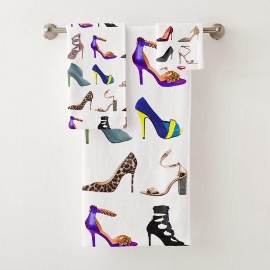 Stilettos High Hiel Collage Bad Handdoek (Insitu)