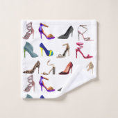 Stilettos High Hiel Collage Bad Handdoek (Wasdoekje)