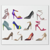 Stilettos High Hiel Collage Cadeaupapier (Vlak)