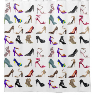 Stilettos High Hiel Collage Douchegordijn
