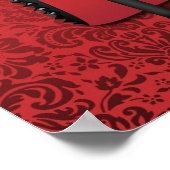 Stiletto's op de achtergrond van de rode vocht poster (Hoek)