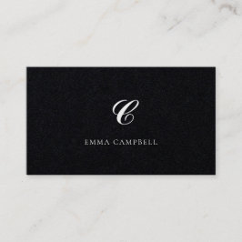 Stilfuld Modern Monogram Professional Black Visitekaartje