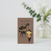 Stilgezette Silhouette Horse Visitekaartje (Staand voorkant)