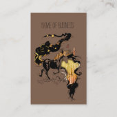 Stilgezette Silhouette Horse Visitekaartje (Voorkant)