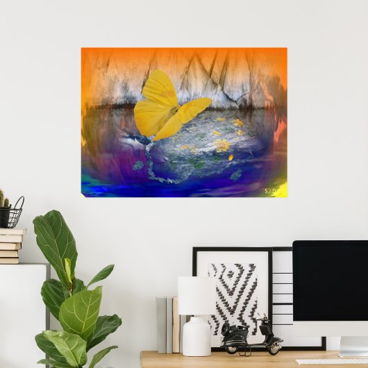 STILHEID VAN BUTTERFLY WINGS POSTER (Thuiskantoor)