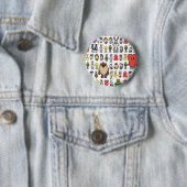 Stiliseer TWEETY™ en vrienden Ronde Button 5,7 Cm (In situ)