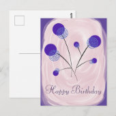 Stilisierte Blumen Briefkaart (Voorkant / Achterkant)