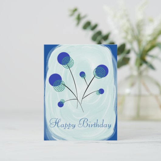 Stilisierte Blumen Briefkaart (Staand voorkant)