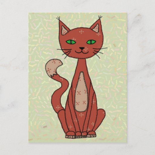 stilisierte Katze Briefkaart (Voorkant)