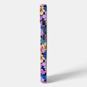 Stilistisch bloemenpatroon Case-Mate iPhone case (Achterkant / Links)