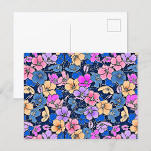 Stilistisch bloemmotief 46 briefkaart