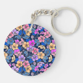 Stilistisch bloemmotief 46 sleutelhanger (Achterkant)