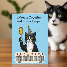 Still a Keeper Ten Tin Cans 10th Anniversary Kaart