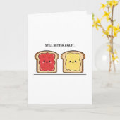 Still Better Apart Card Divorce Kaart (Gele Bloem)